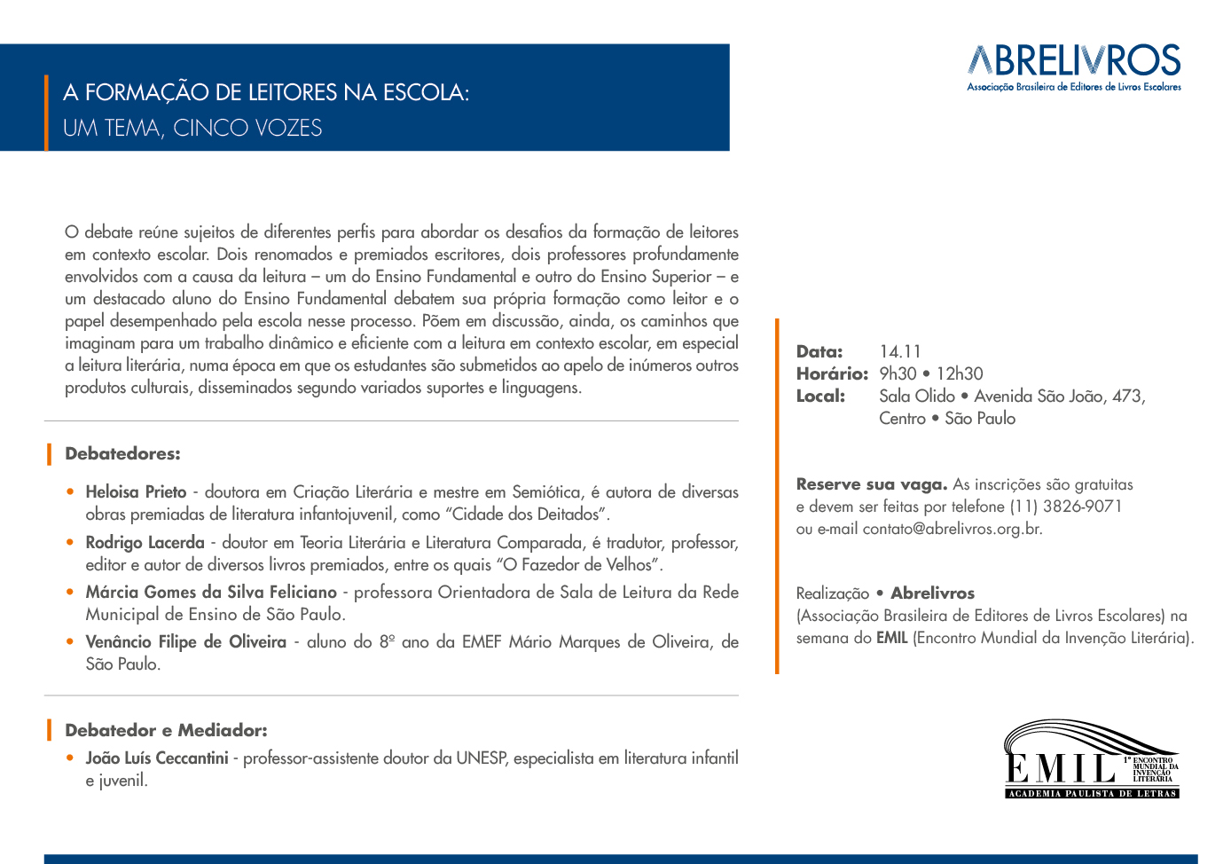 folheto institucional